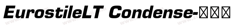 EurostileLT Condense字体转换